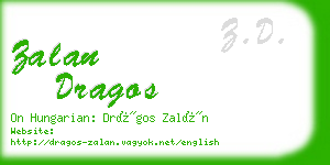 zalan dragos business card